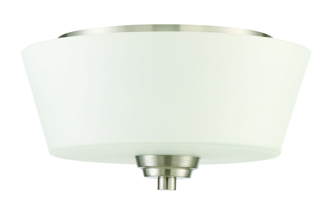 Grace Two Light Flushmount in Brushed Polished Nickel