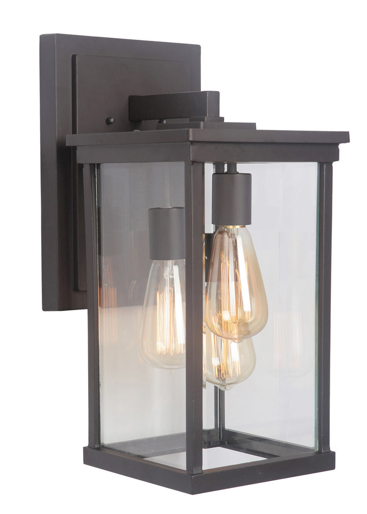 Riviera Three Light Wall Mount in Oiled Bronze Outdoor