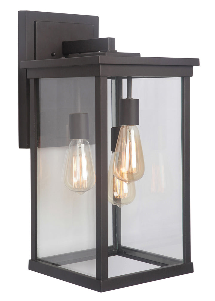 Riviera Three Light Wall Mount in Oiled Bronze Outdoor