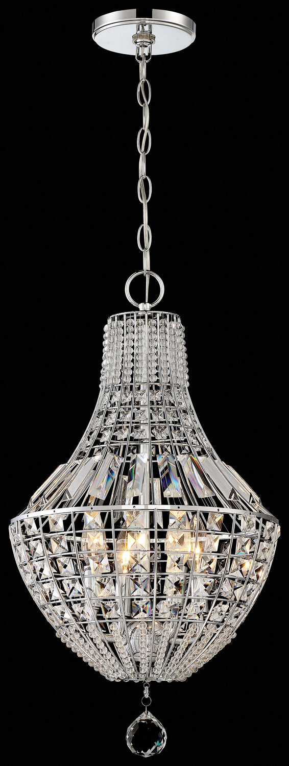 Minka Lavery Braiden Four Light Pendant in Chrome