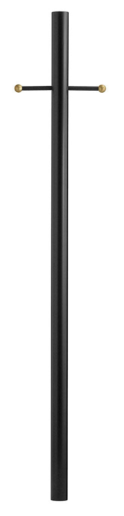 7Ft Post With Ladder Rest And Photocell Post in Textured Black