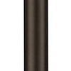 7Ft Post With Photocell Post in Textured Black