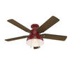 Hunter Mill Valley 52" Low Profile Damp-Rated Ceiling Fan