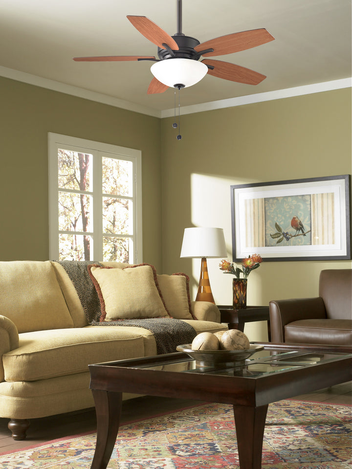 Fanimation Aire Deluxe 44" Pull Chain Ceiling Fan with Light