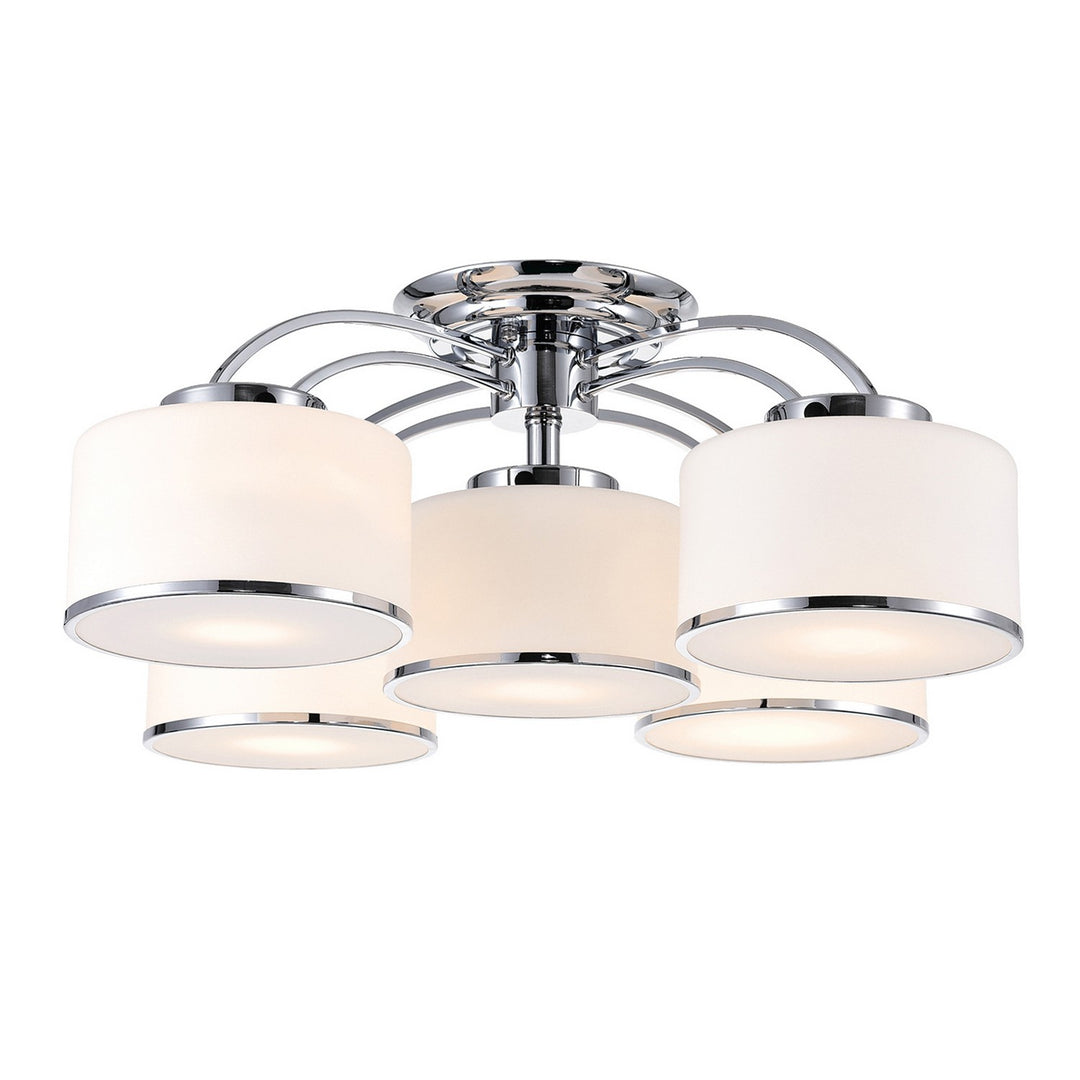 CWI LightingFrostedFive Light Flush Mount