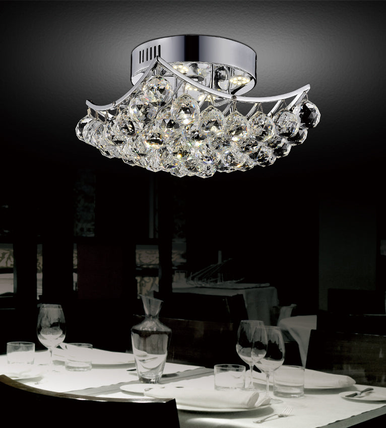 CWI LightingQueenFour Light Flush Mount