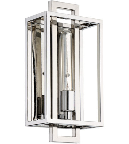 Cubic One Light Wall Sconce in Chrome