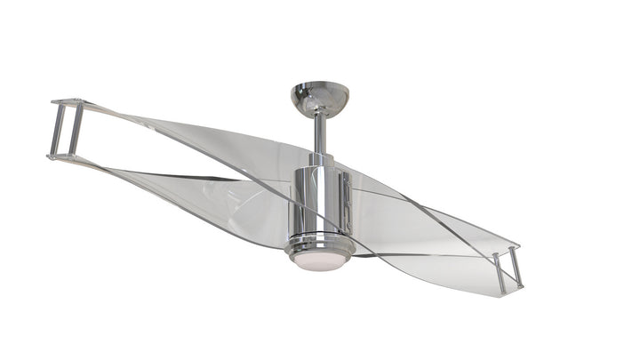 Craftmade Illusion 56" DC Ceiling Fan with Remote plus Wall Control in Polished Nickel