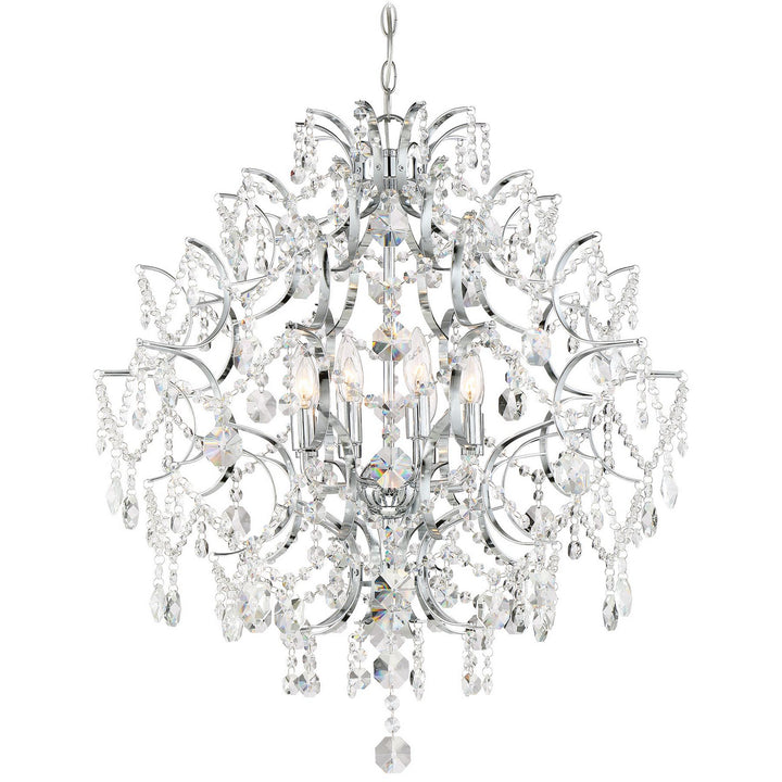 Minka Lavery Isabellas Crown Eight Light Chandelier in Chrome