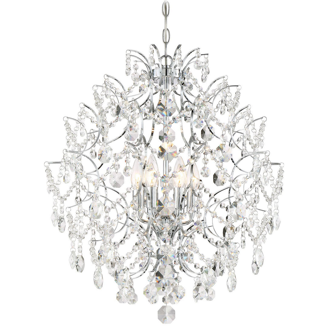 Minka Lavery Isabellas Crown Six Light Chandelier in Chrome