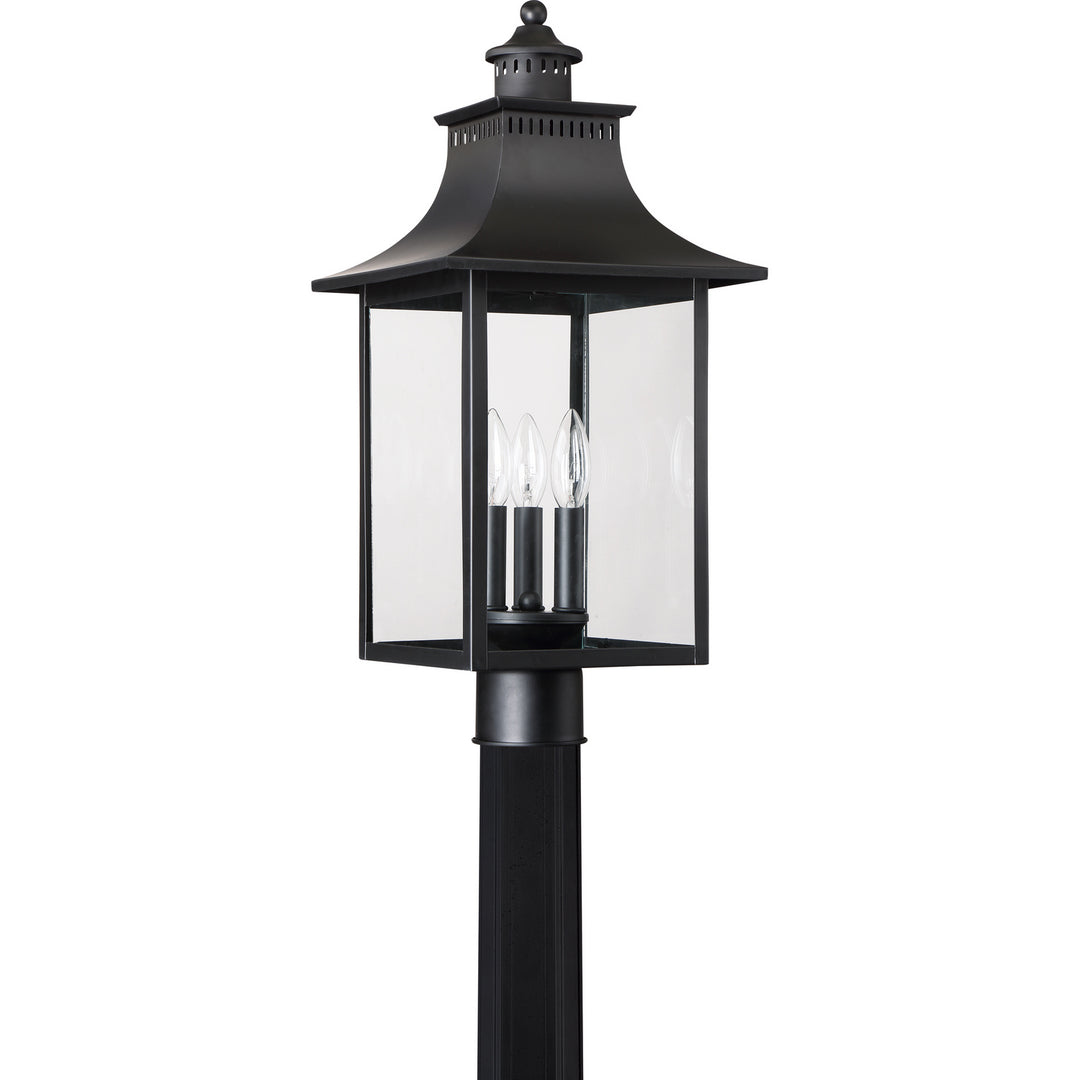 Quoizel Three Light Outdoor Post Lantern