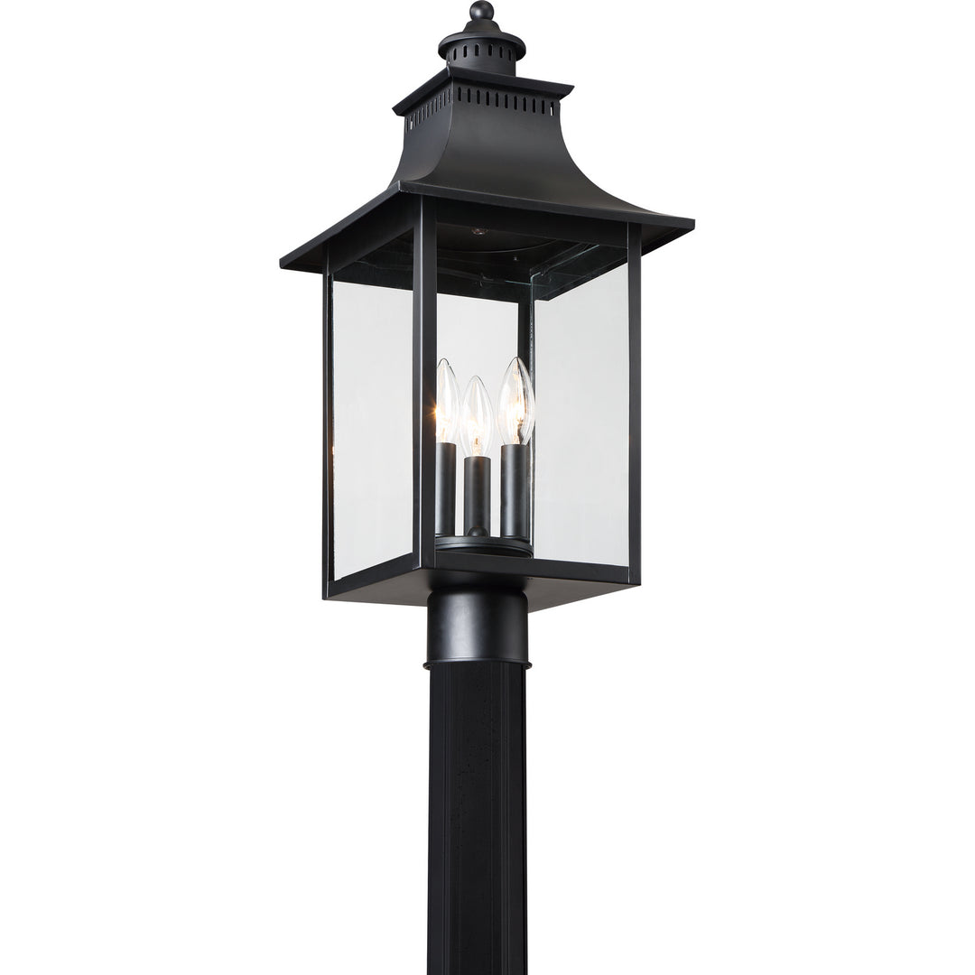 Quoizel Three Light Outdoor Post Lantern