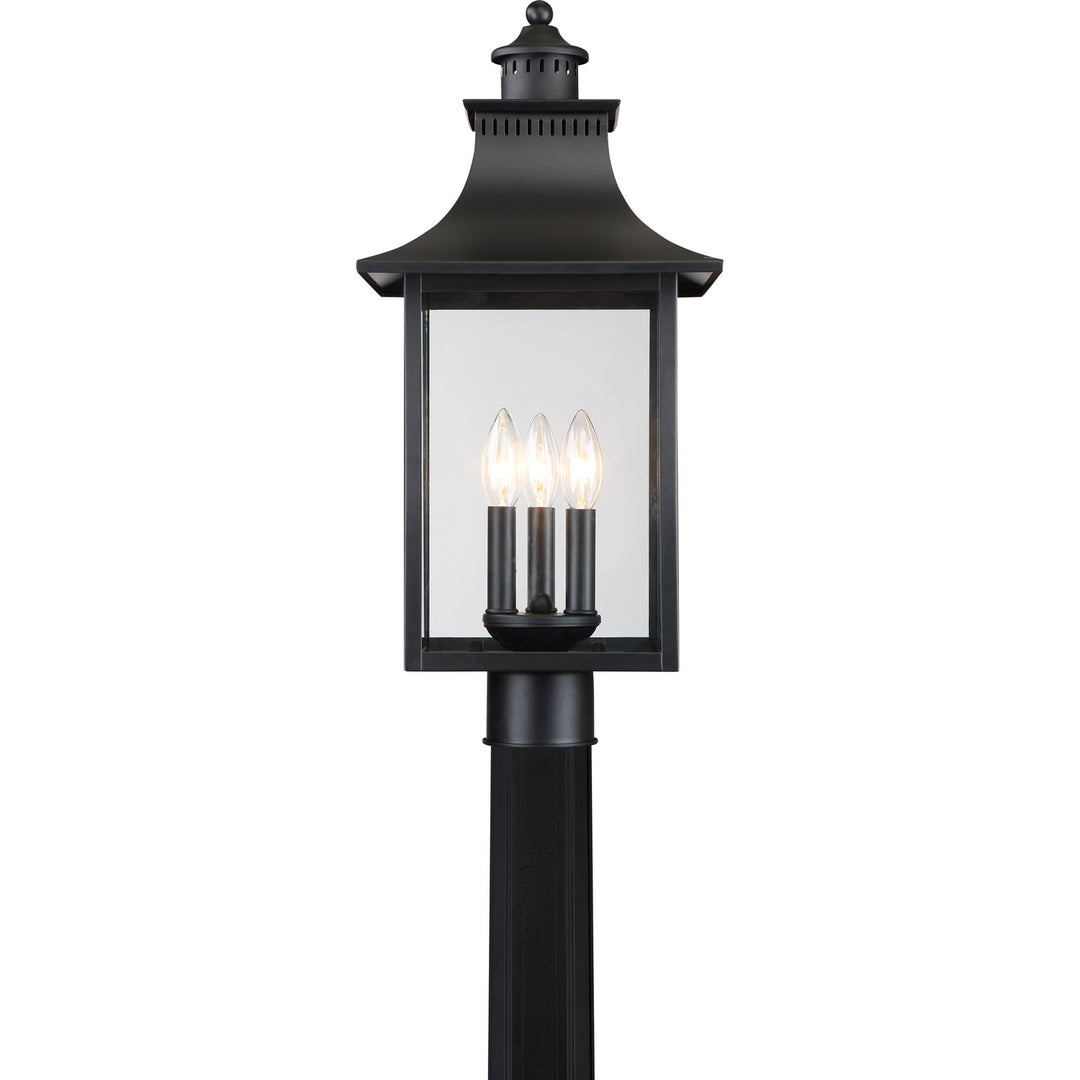 Quoizel Three Light Outdoor Post Lantern