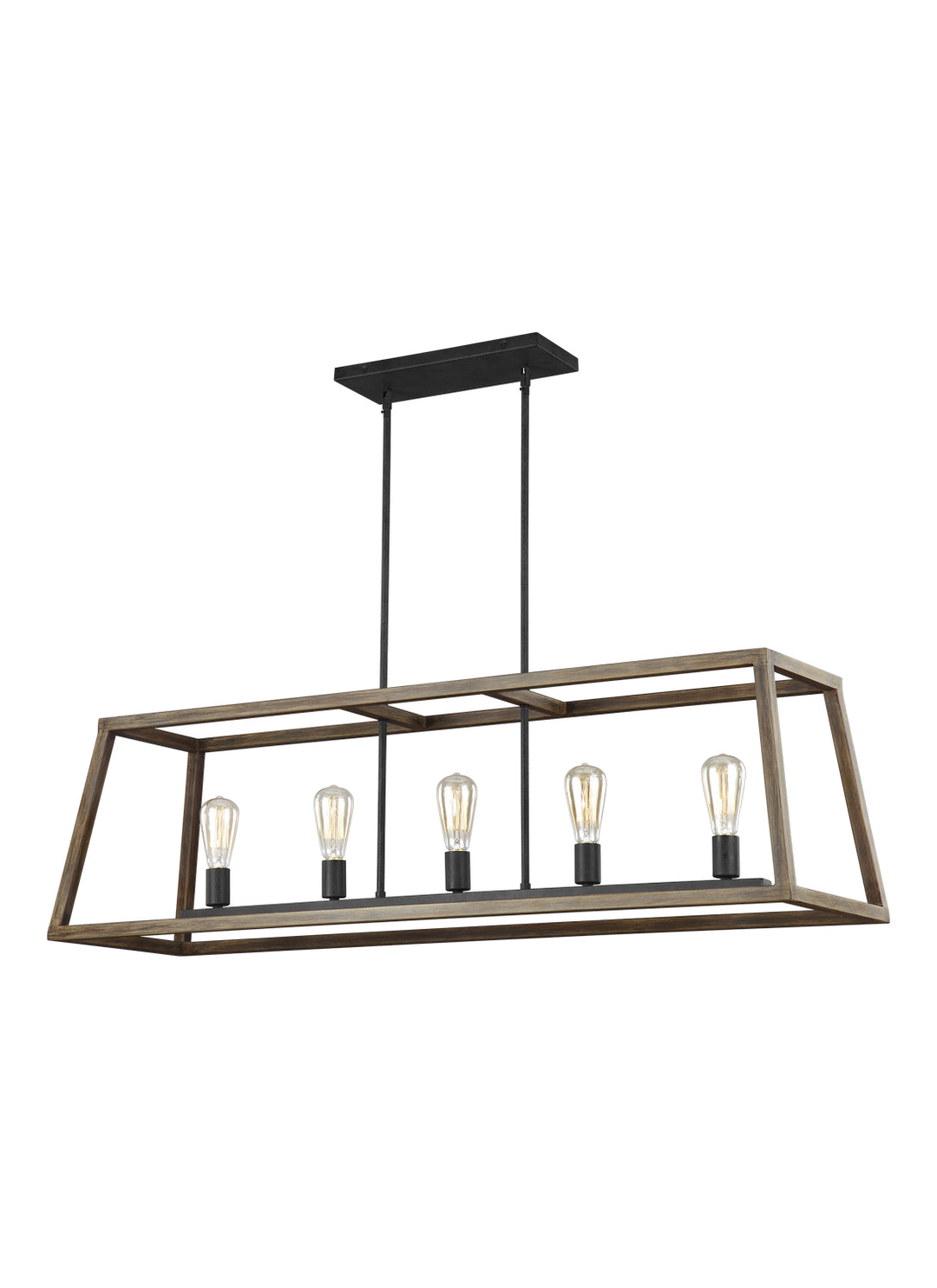 Visual Comfort Studio Five Light Linear Chandelier