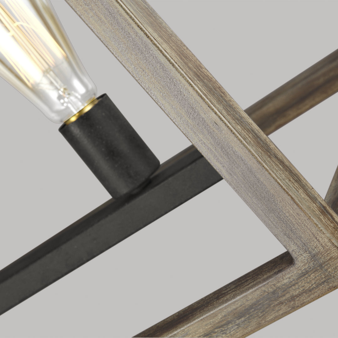 Visual Comfort Studio Five Light Linear Chandelier