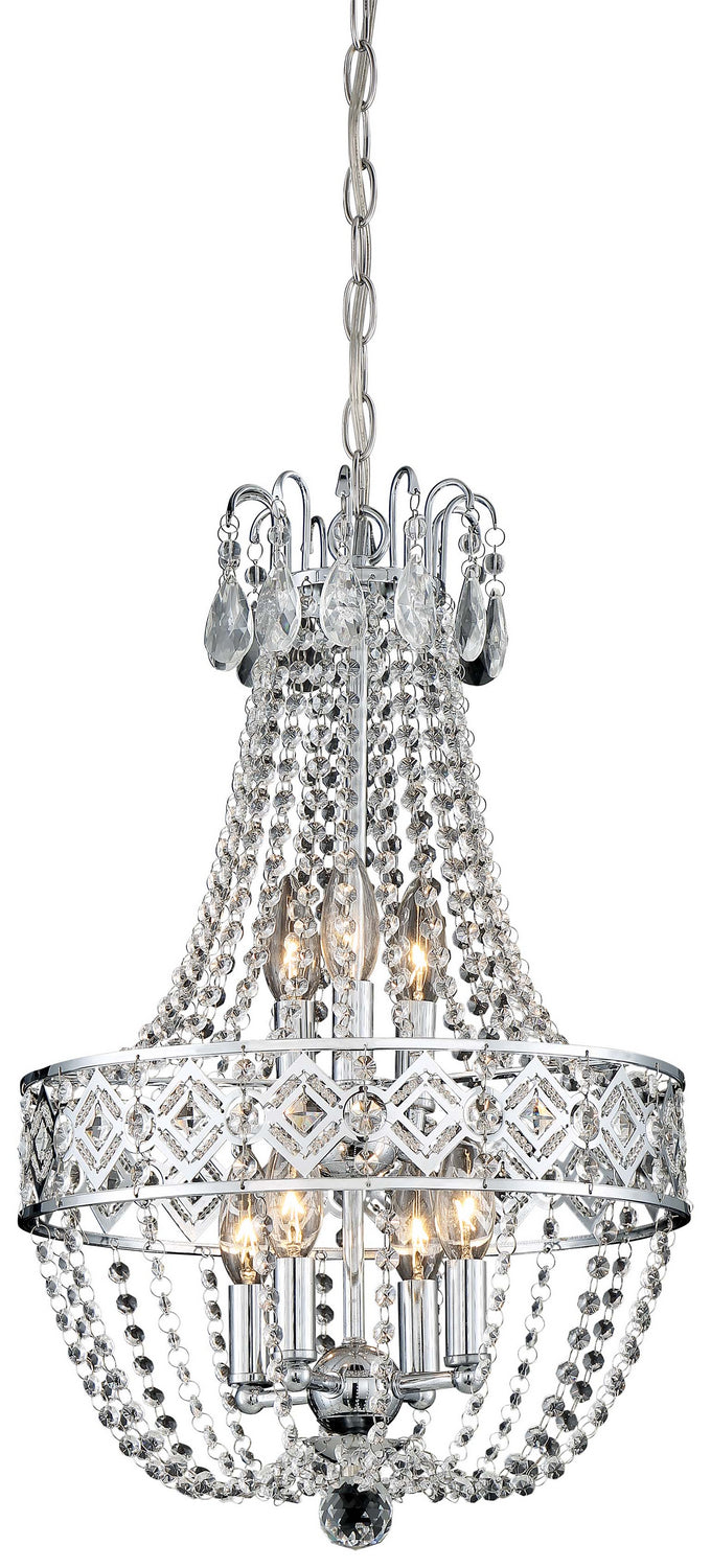 Minka Lavery Seven Light Mini Chandelier in Chrome