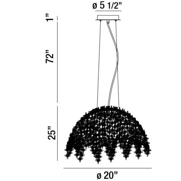 Eurofase Six Light Chandelier