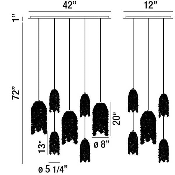 Eurofase Ten Light Chandelier