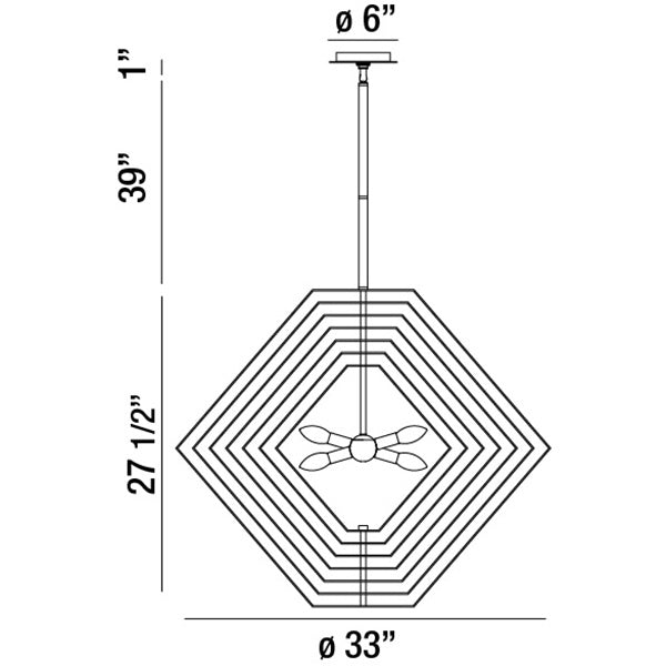 Eurofase Six Light Chandelier