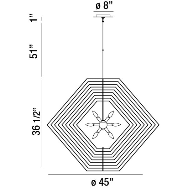 Eurofase Ten Light Chandelier