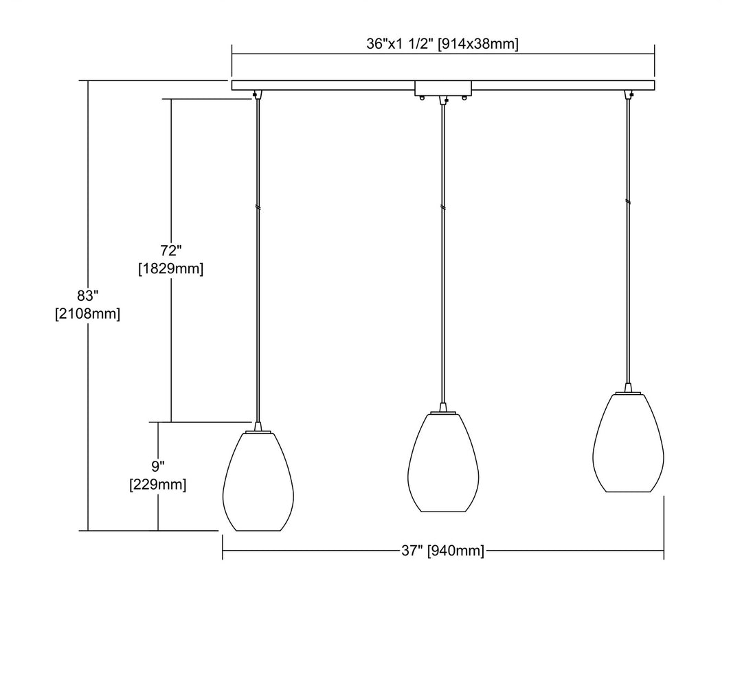 ELK Home Three Light Pendant