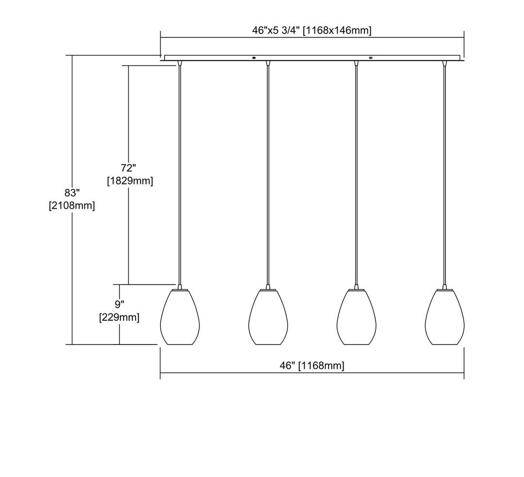 ELK Home Four Light Pendant