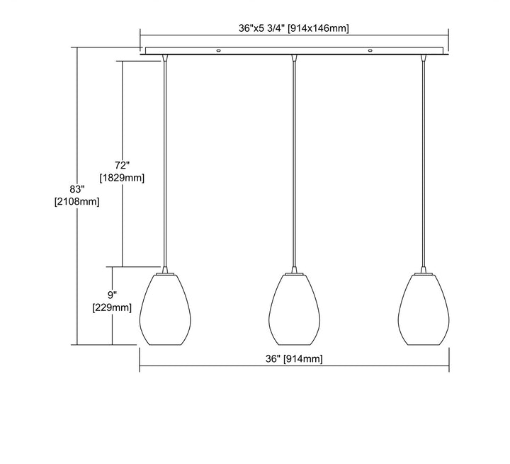 ELK Home Three Light Pendant