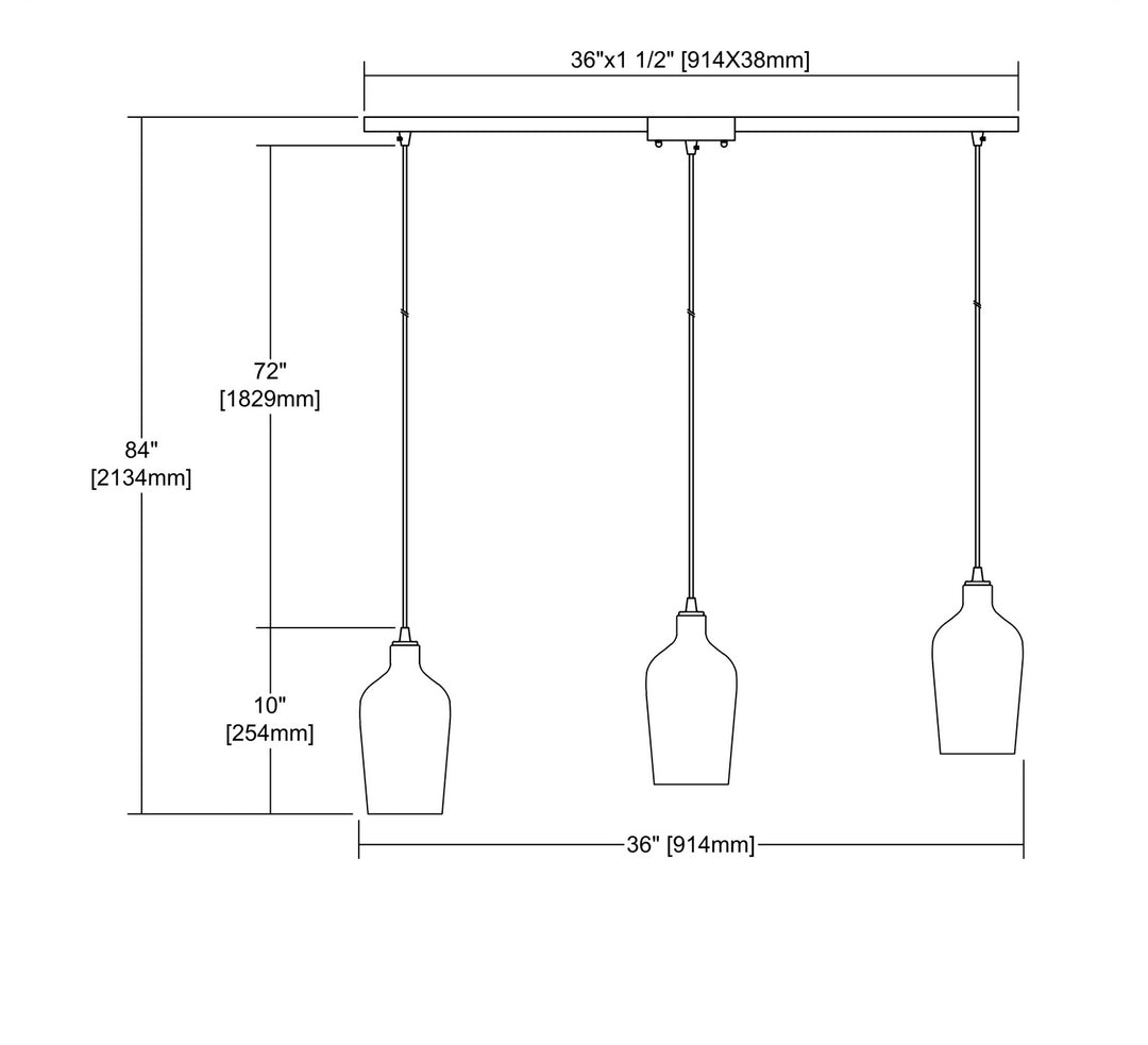 ELK Home Three Light Pendant