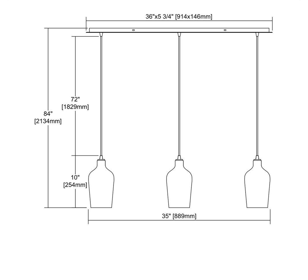 ELK Home Three Light Pendant