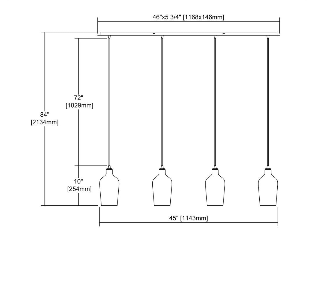 ELK Home Four Light Pendant