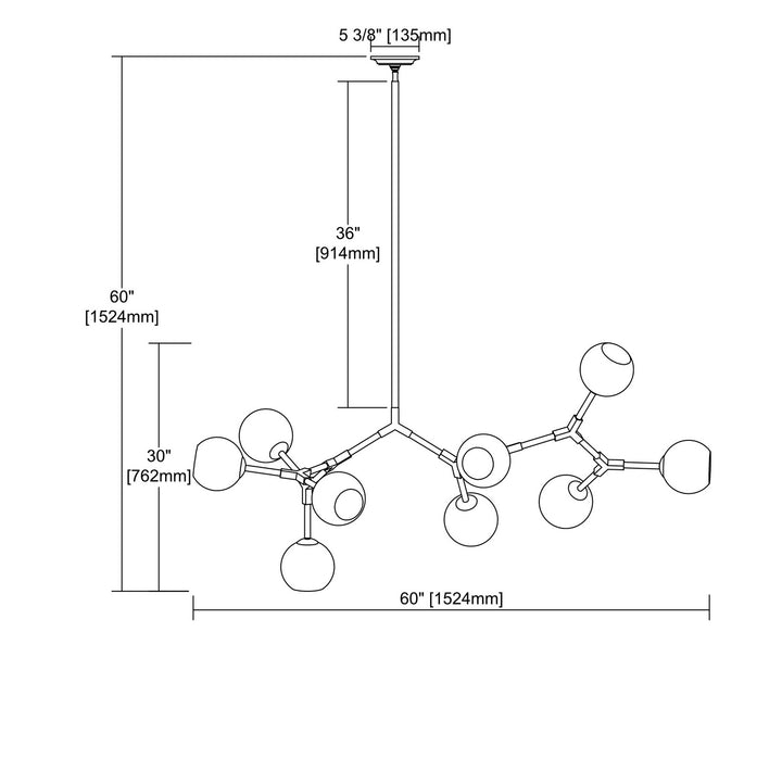 ELK Home Nine Light Chandelier