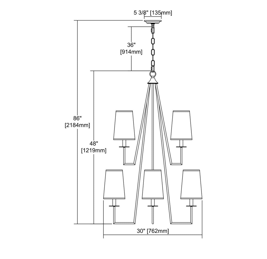 ELK Home Eight Light Chandelier