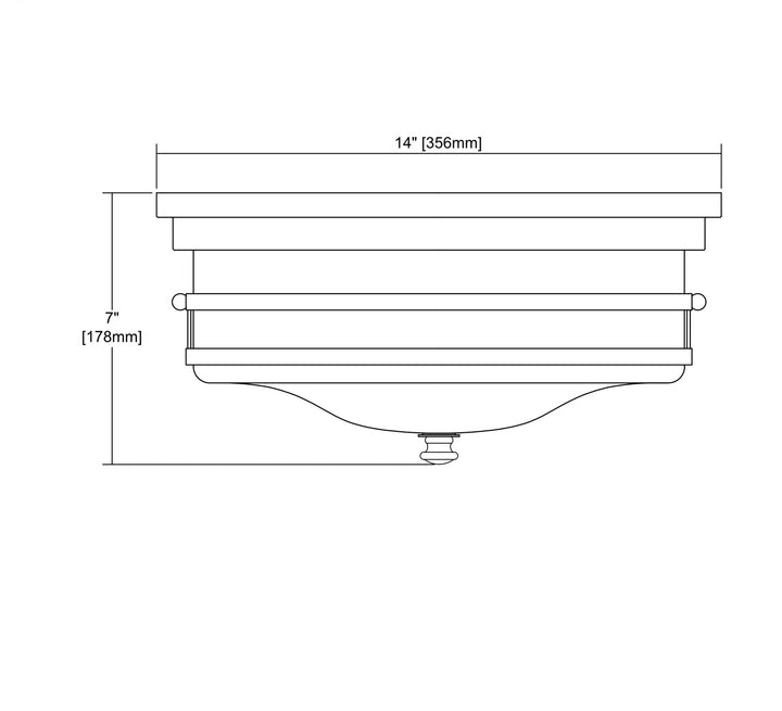 ELK Home Two Light Flush Mount