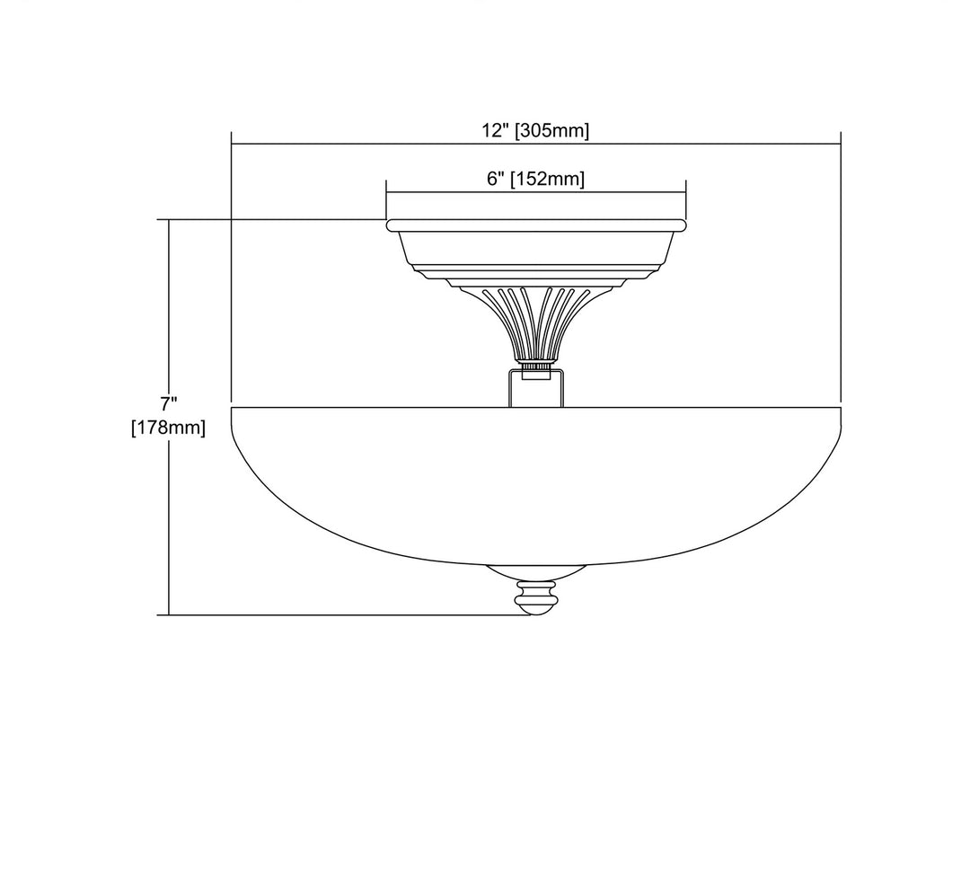 ELK Home Two Light Semi Flush Mount