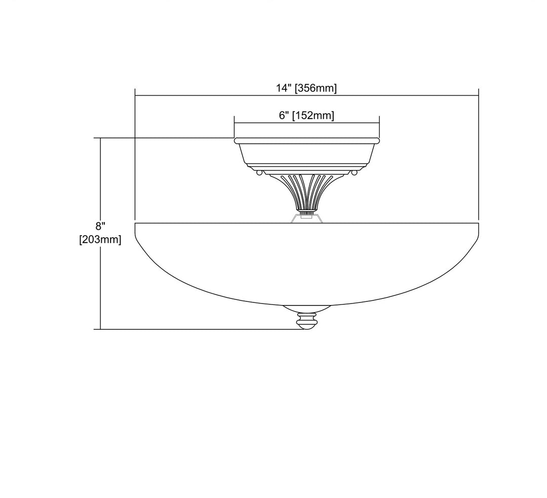 ELK Home Three Light Semi Flush Mount