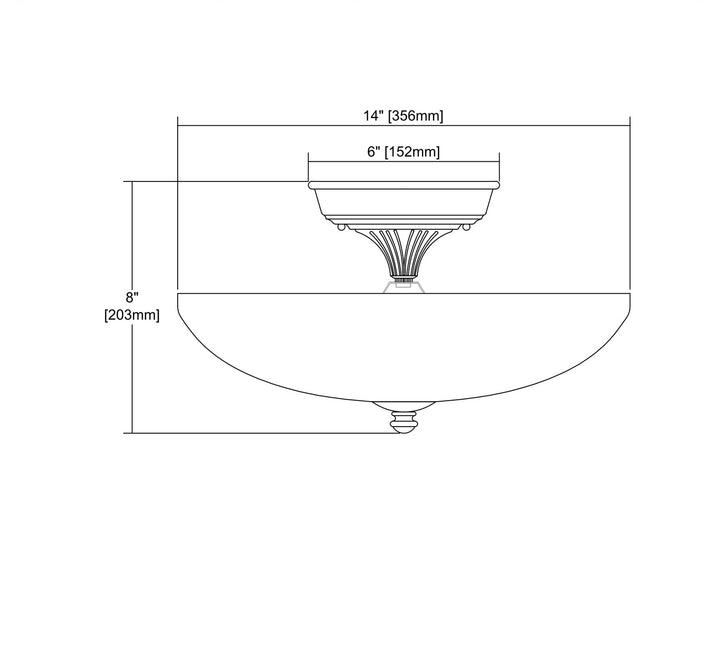 ELK Home Three Light Semi Flush Mount