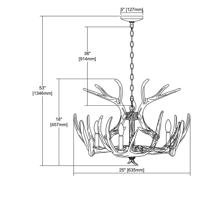 ELK Home Six Light Chandelier