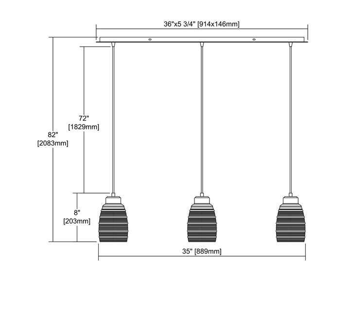 ELK Home Three Light Pendant