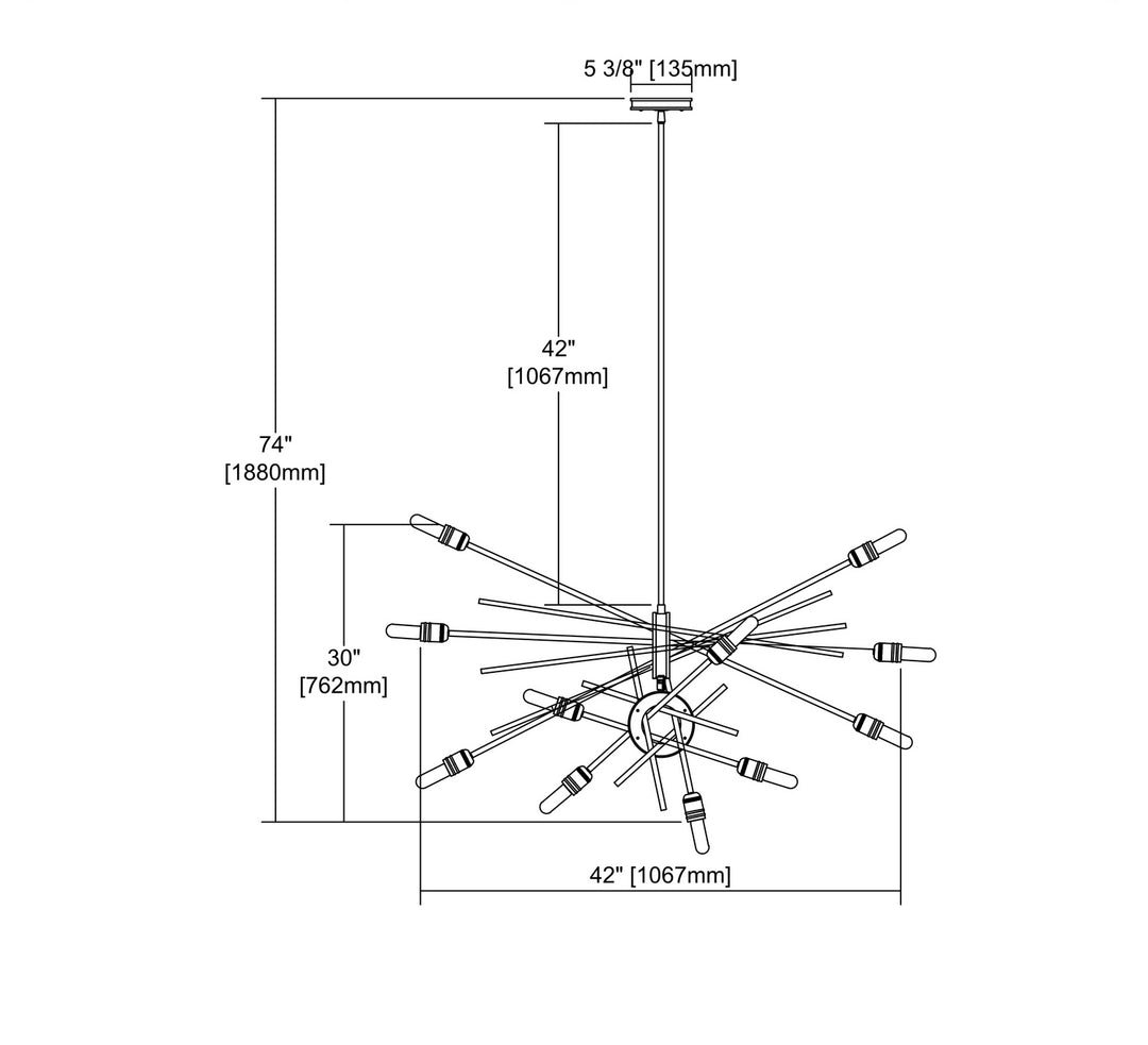 ELK Home 12 Light Chandelier