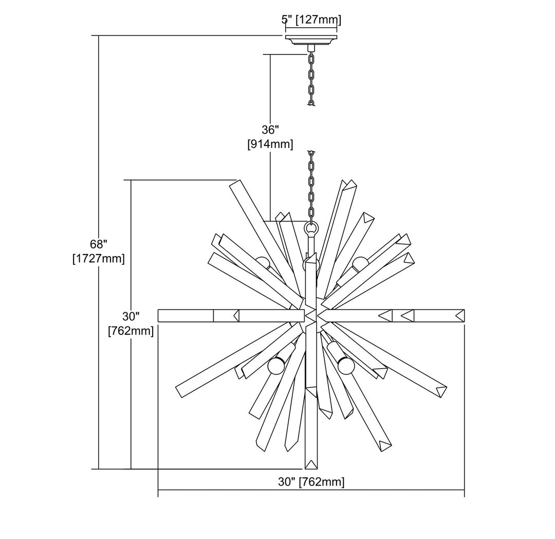 ELK Home Eight Light Chandelier