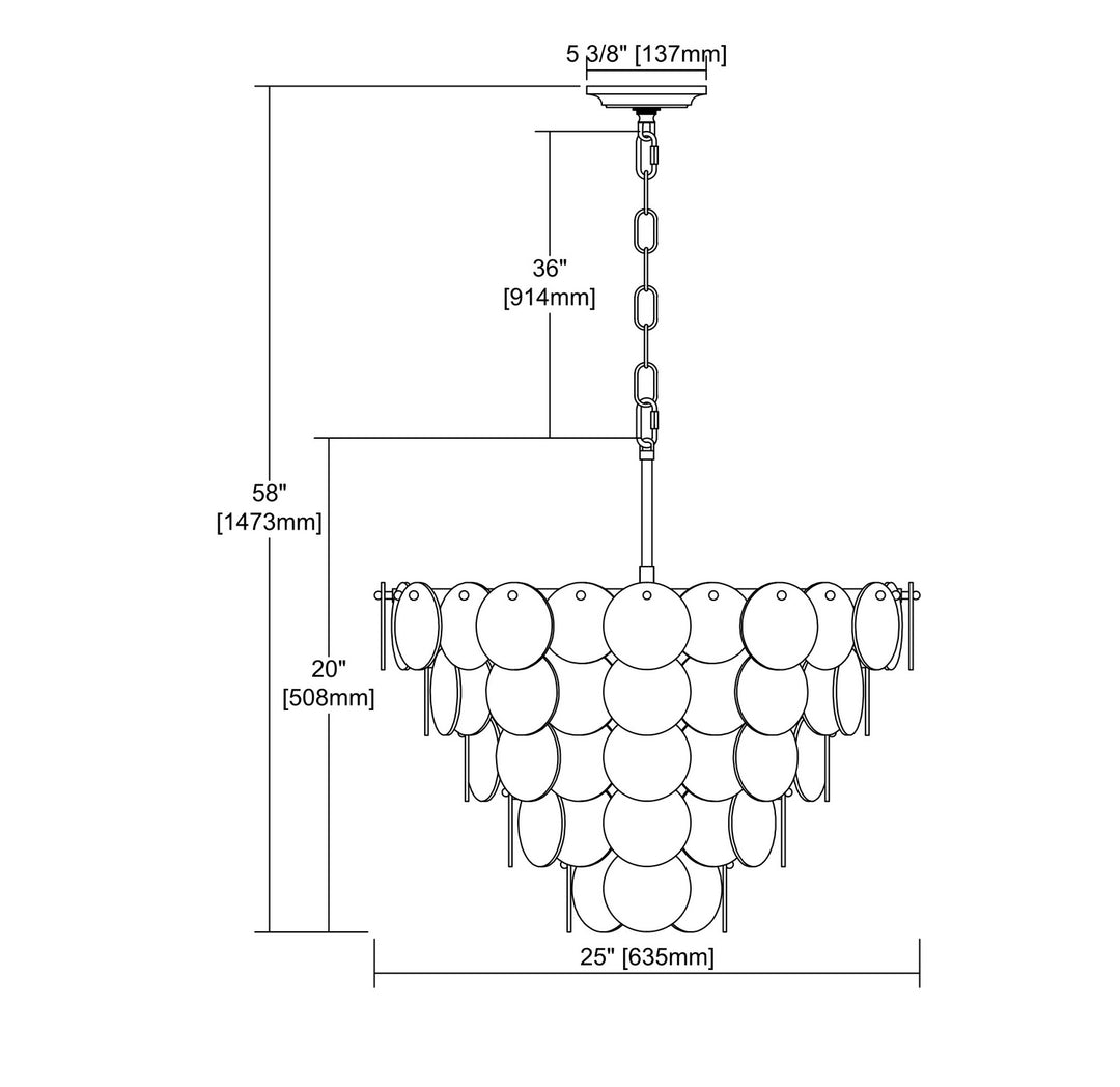 ELK Home Nine Light Chandelier