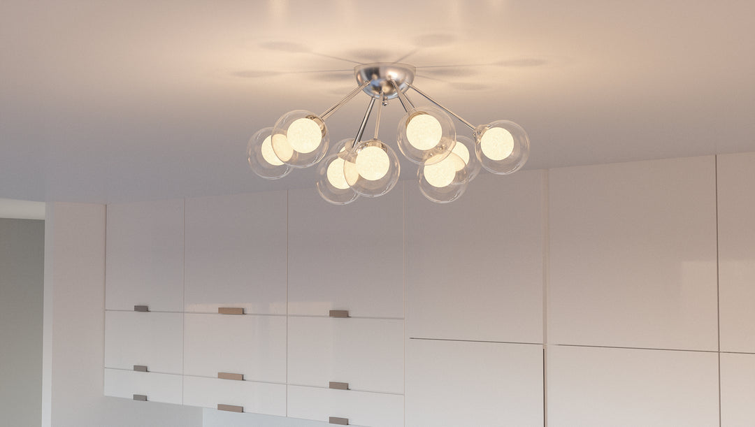 Quoizel Nine Light Semi Flush Mount