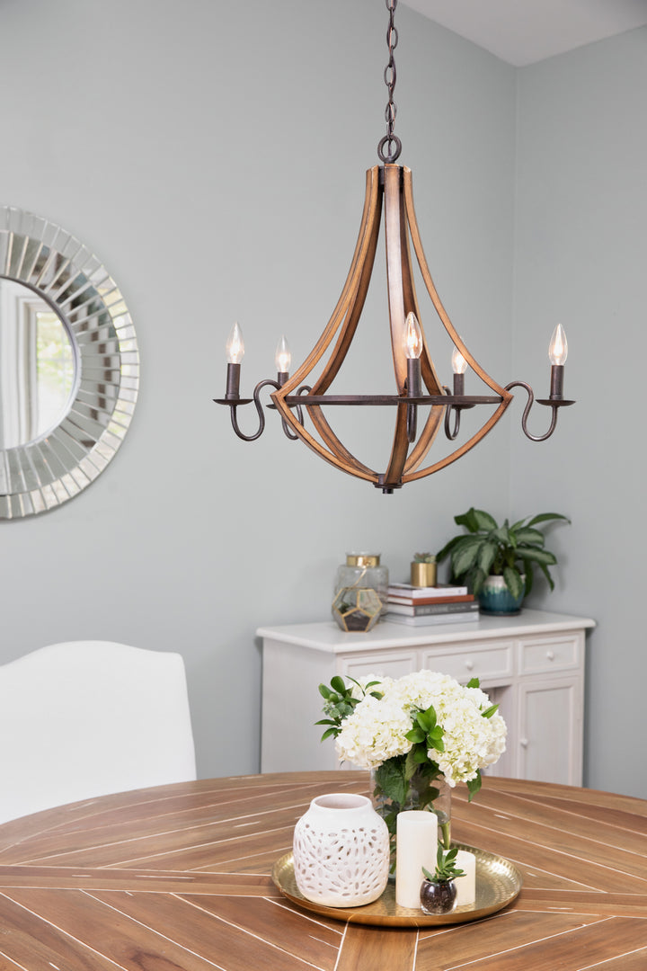 Quoizel Five Light Chandelier