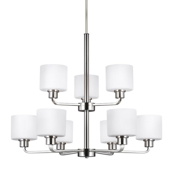 Generation Lighting. Nine Light Chandelier