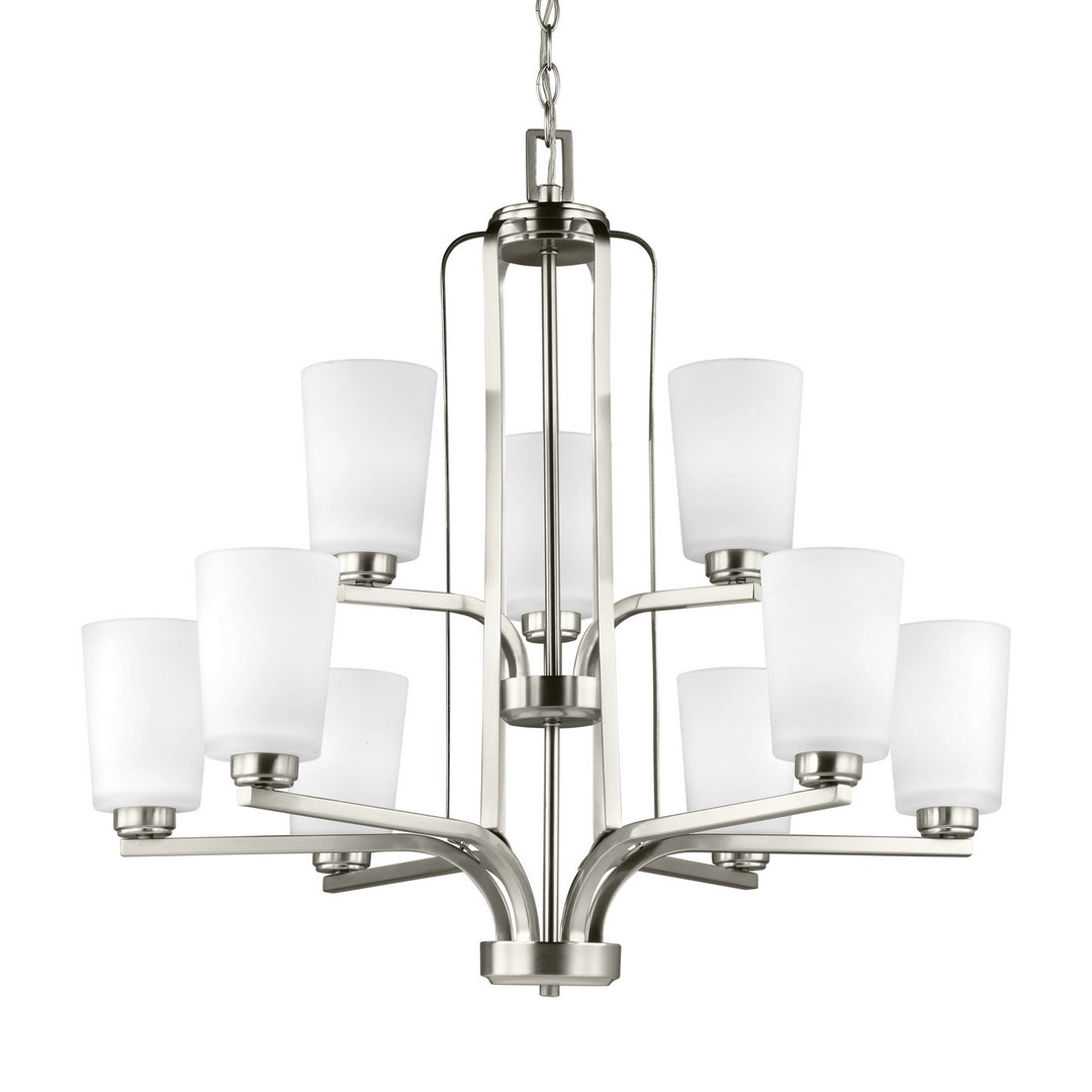 Generation Lighting. Nine Light Chandelier