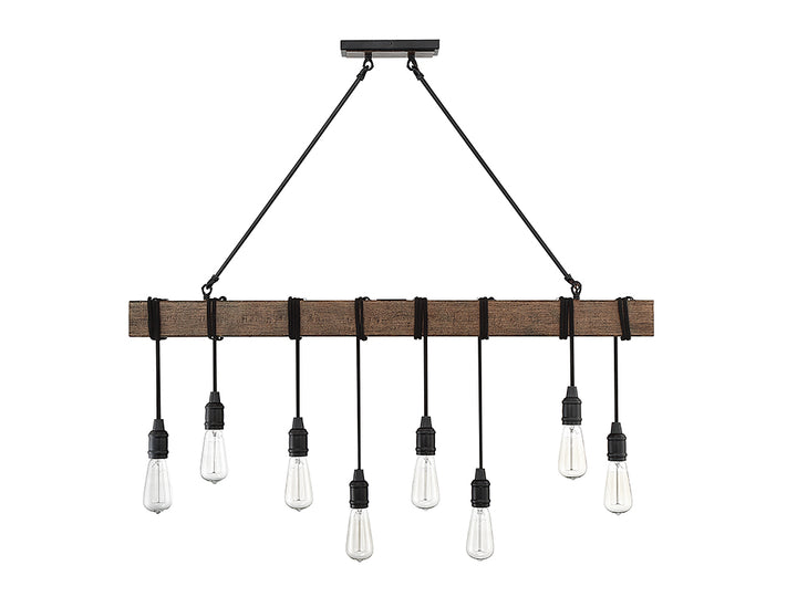 Savoy House Burgess Eight Light Linear Chandelier