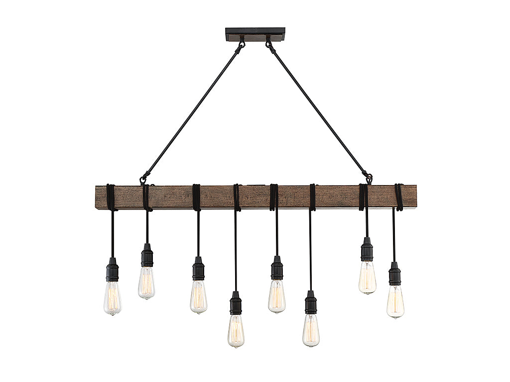 Savoy House Burgess Eight Light Linear Chandelier