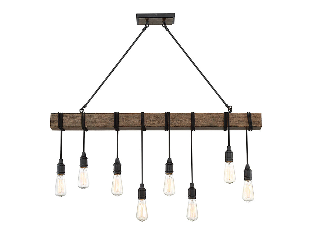 Savoy House Burgess Eight Light Linear Chandelier