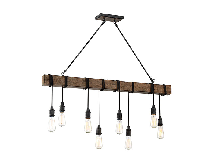 Savoy House Burgess Eight Light Linear Chandelier