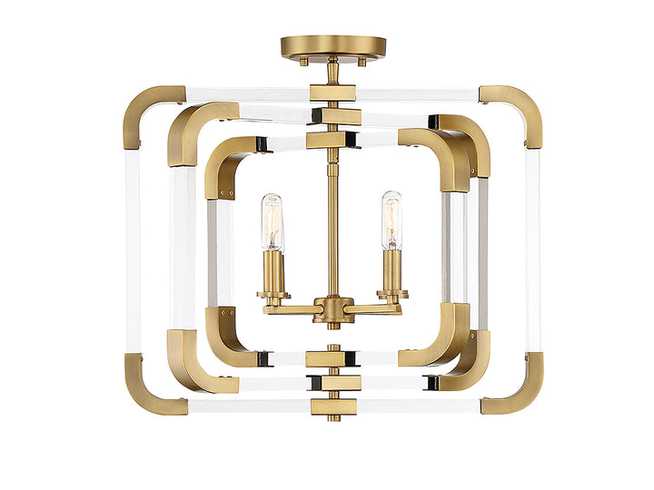 Savoy House Rotterdam Four Light Semi-Flush Mount